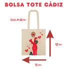Bolsa tote Cádiz illustrArte – Manuela roja – vista 3