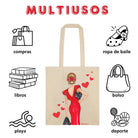 Bolsa tote Cádiz illustrArte – Manuela roja – vista 7