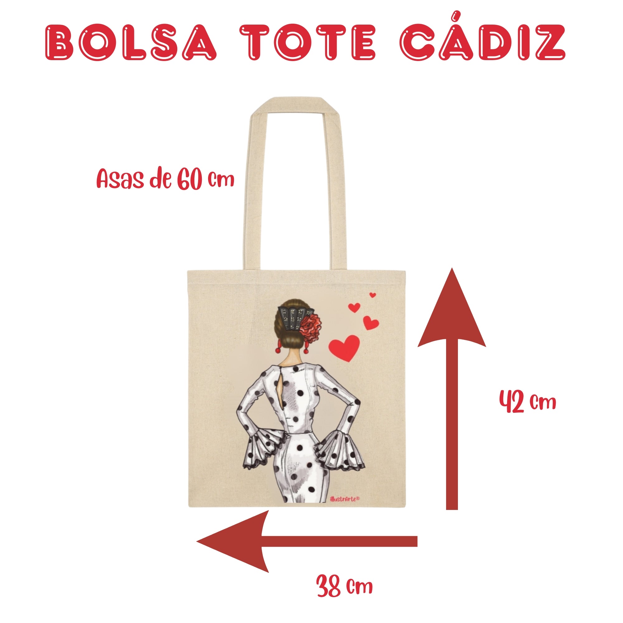 Bolsa tote Cádiz illustrArte – María Blanco – vista 3