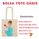 Bolsa tote Cádiz illustrArte – Paquita turquesa – vista 5