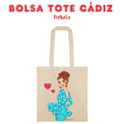 Bolsa tote Cádiz illustrArte – Paquita turquesa – vista 9