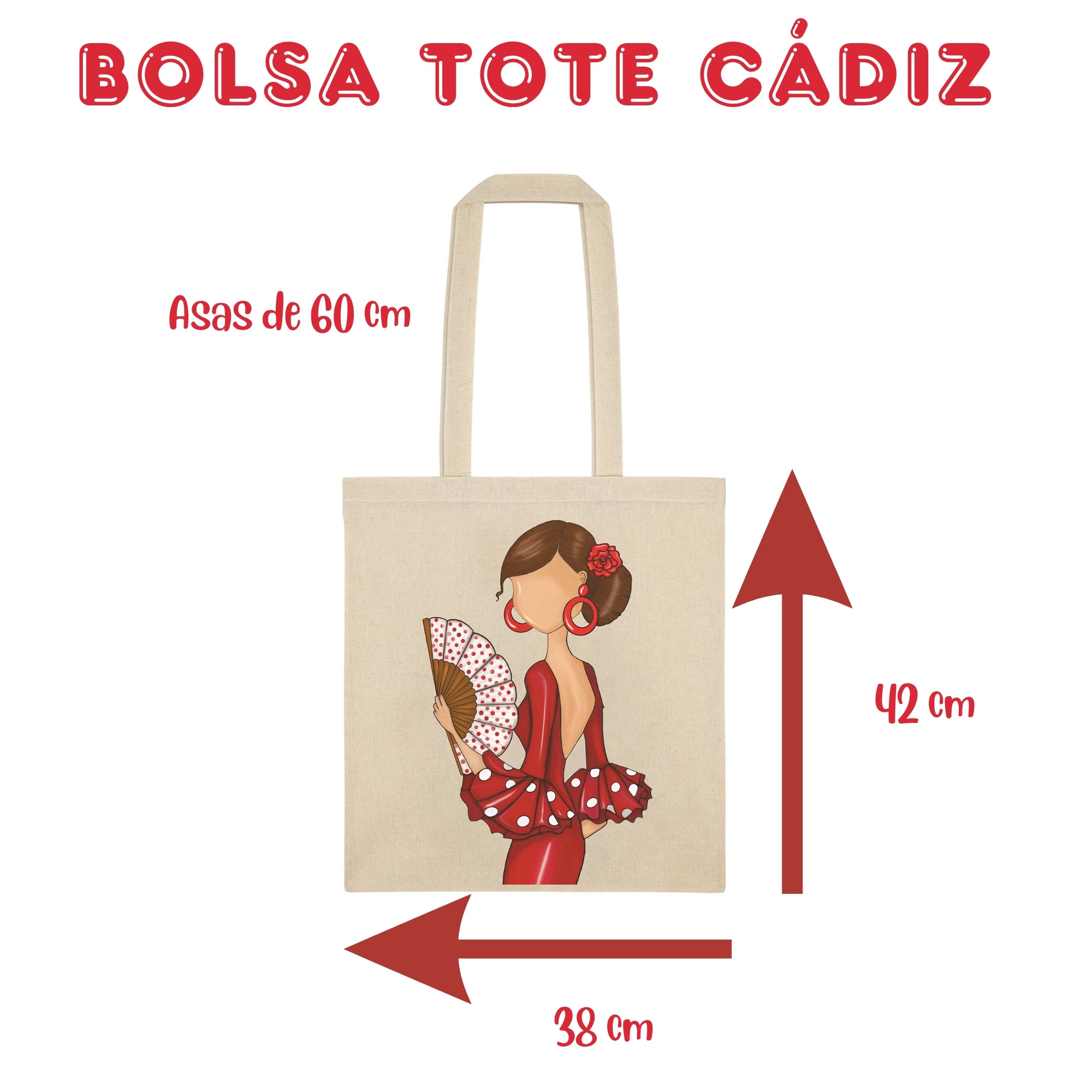 Bolsa tote Cádiz illustrArte – Pepa – vista 3