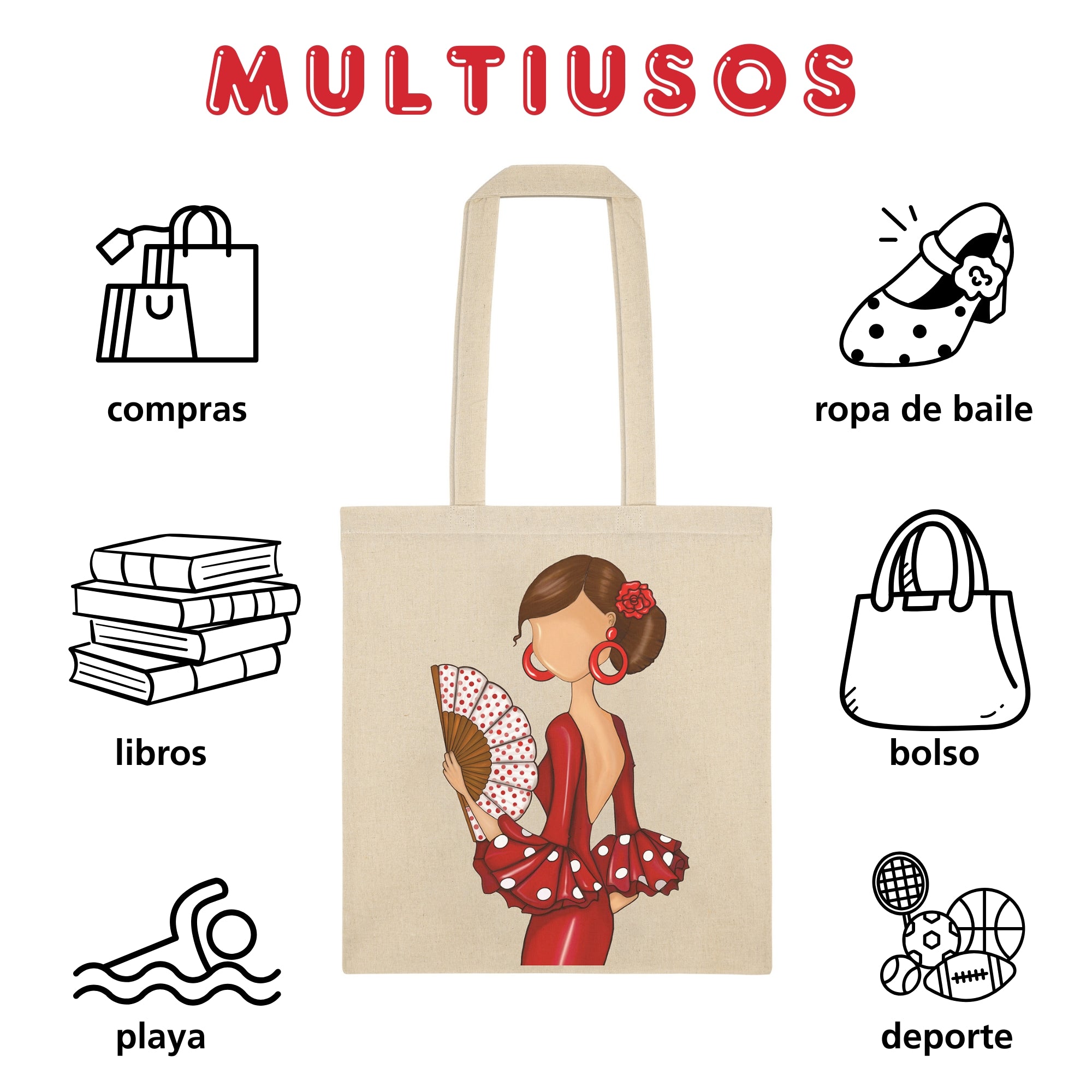 Bolsa tote Cádiz illustrArte – Pepa – vista 9