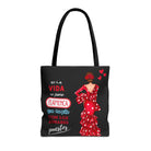 Bolsa tote Málaga illustrArte 43 x 43 cm – diseño Macarena con frase