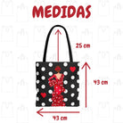 Bolsa tote Málaga illustrArte – Macarena, negro con lunares – vista 5