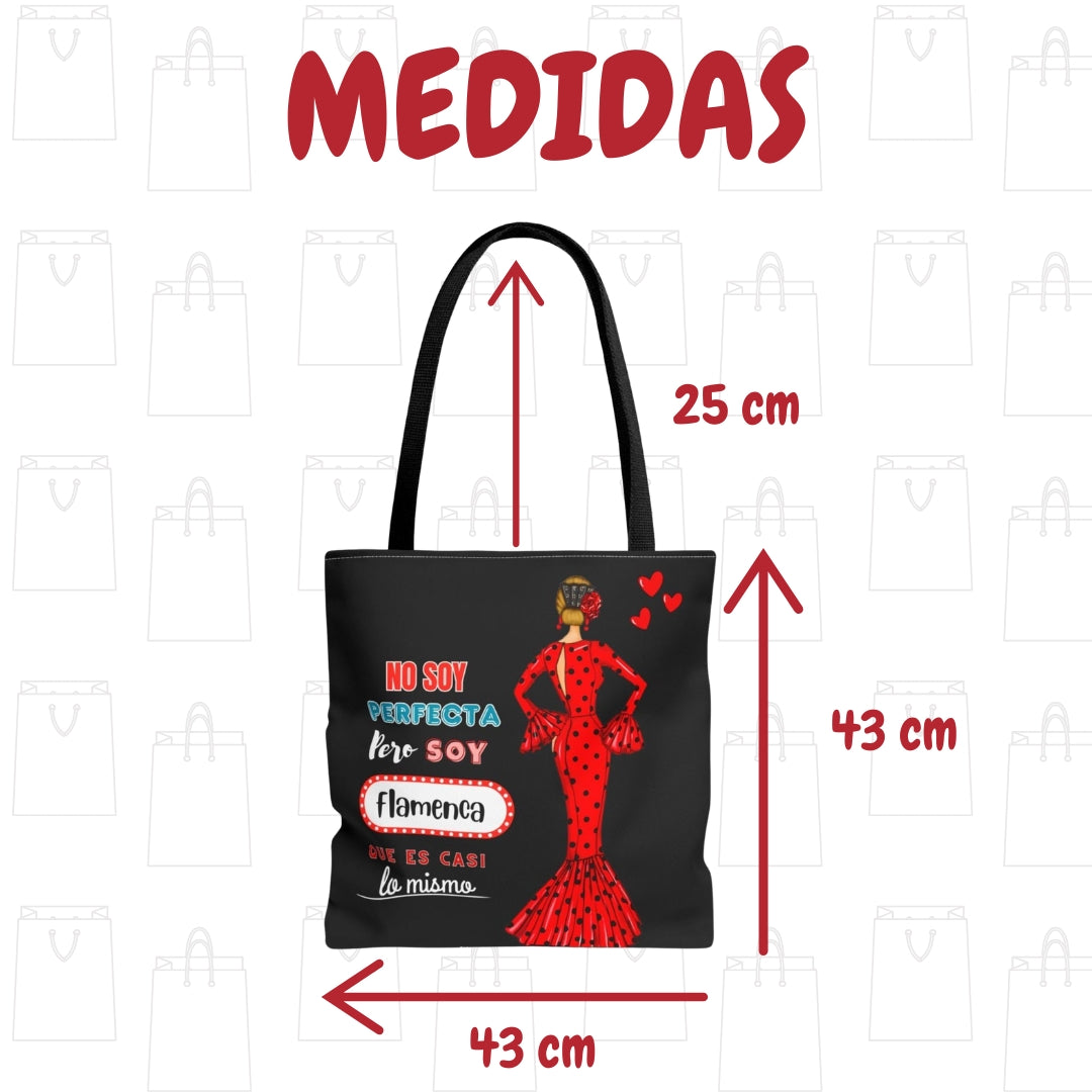 Bolsa tote Málaga illustrArte – María Rojo con frase – vista 5