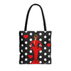Bolsa tote Málaga illustrArte 43 x 43 cm – diseño María Rojo con lunares