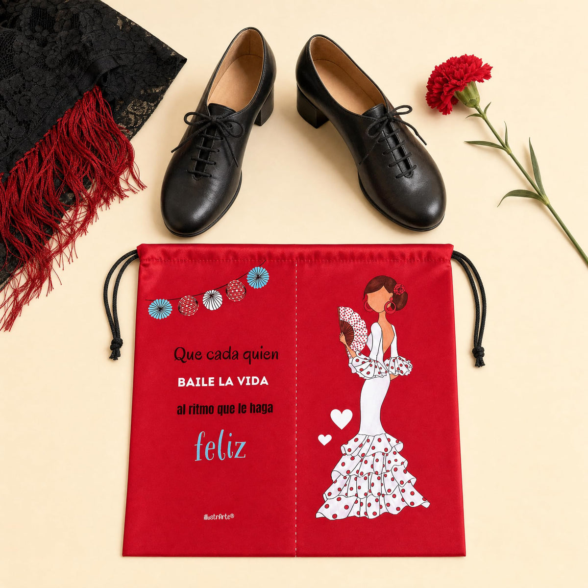 Bolsa para zapatos illustrArte – Pepa Feliz – vista 2