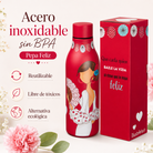 Botella térmica illustrArte 500 ml – diseño Pepa Feliz, flamenca de lunares – vista 4