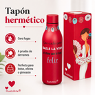 Botella térmica illustrArte 500 ml – diseño Pepa Feliz, flamenca de lunares – vista 7