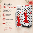 Botella térmica illustrArte 500 ml – diseño Verónica, flamenca de vestido rojo – vista 7