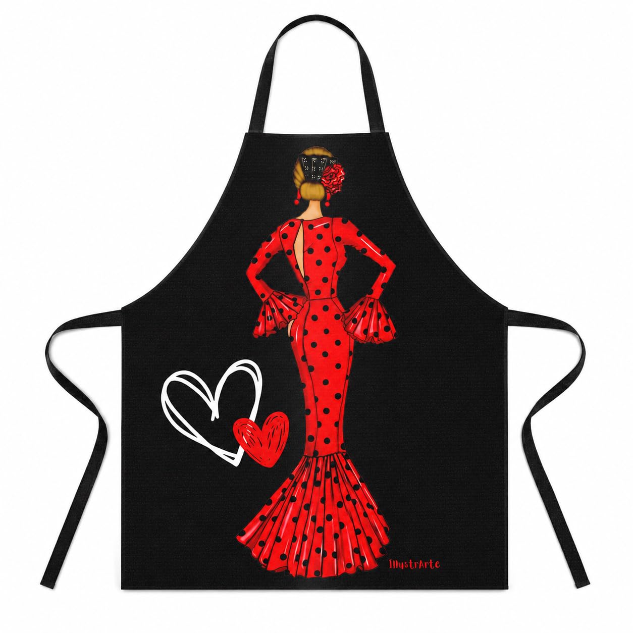 Delantal de cocina illustrArte 78 x 65 cm – diseño María Rojo
