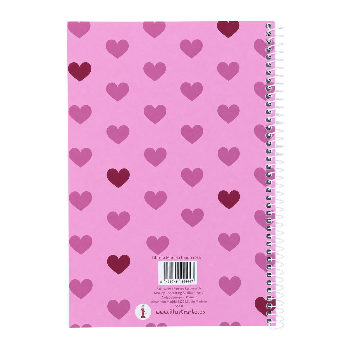 Libreta Bailarina Mariela illustrArte – contraportada