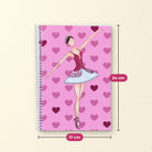 Libreta Bailarina Mariela – medidas 17 x 24 cm