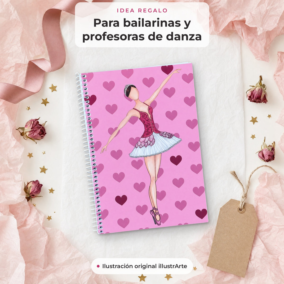 Libreta Bailarina Mariela – idea regalo para bailarinas