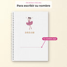 Primera página DREAM para escribir el nombre
