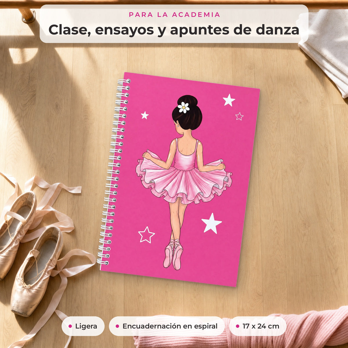 Libreta Tina en la academia de danza