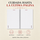 Libreta flamenca María Blanco – interior de páginas cuadriculadas con flamenca en la esquina