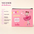 Neceser Granada illustrArte 22 x 17 cm – diseño Marina (Sueña, Baila, Brilla) – vista 2