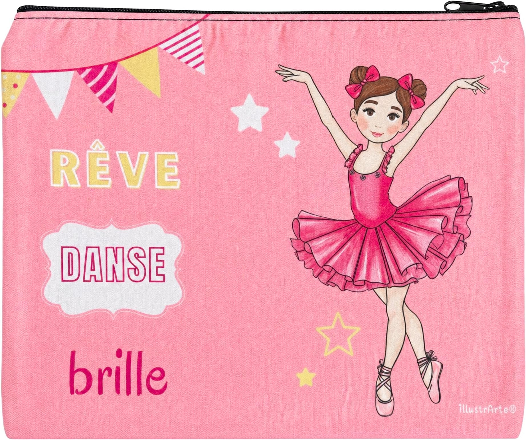Neceser Granada illustrArte 22 x 17 cm – diseño Marina (Rêve, Danse, Brille) – MAIN