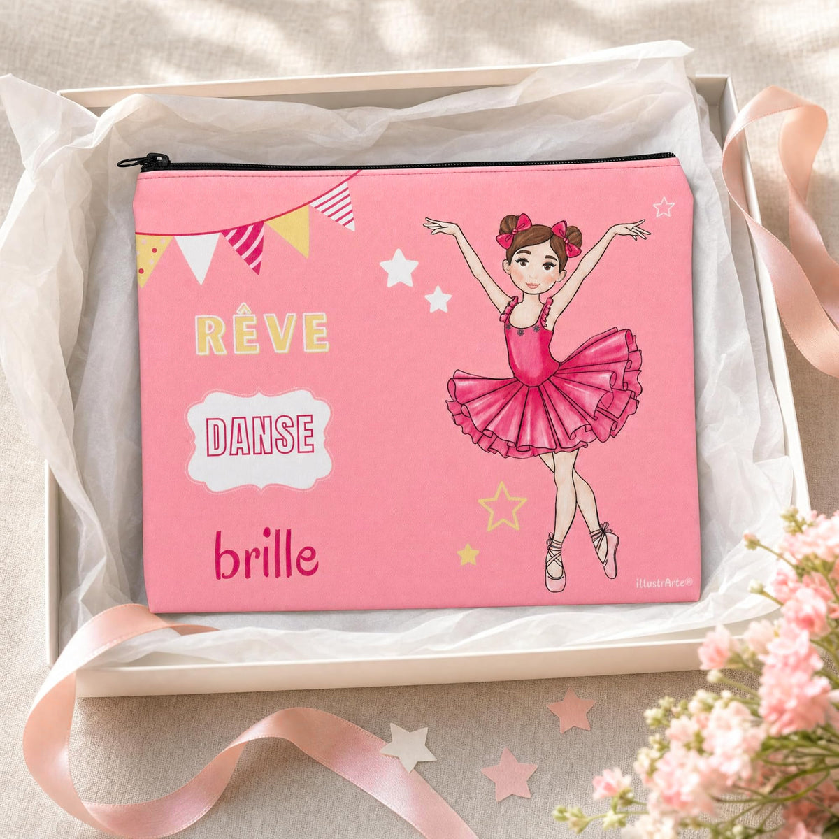 Neceser Granada illustrArte 22 x 17 cm – diseño Marina (Rêve, Danse, Brille) – vista 7
