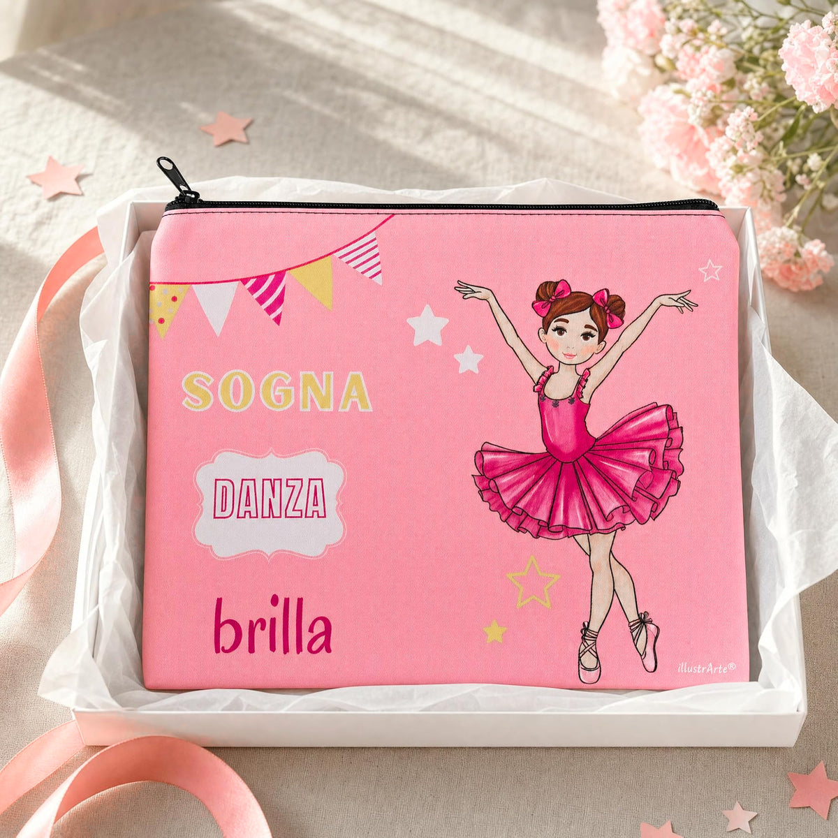 Neceser Granada illustrArte 22 x 17 cm – diseño Marina (Sogna, Danza, Brilla) – vista 7