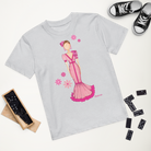 Camiseta Flamenca de Niñas De Algodón 100% Orgánico - Modelo Isabel, destacando su suavidad y estilo moderno.