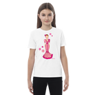 Camiseta Flamenca de Niñas De Algodón 100% Orgánico - Modelo Isabel en color rosa, perfecta para pequeñas amantes de la moda.