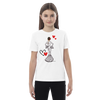 Camiseta Flamenca de Niñas De Algodón 100% Orgánico  -  Modelo María vestido blanco – Solo disponible en Amazon