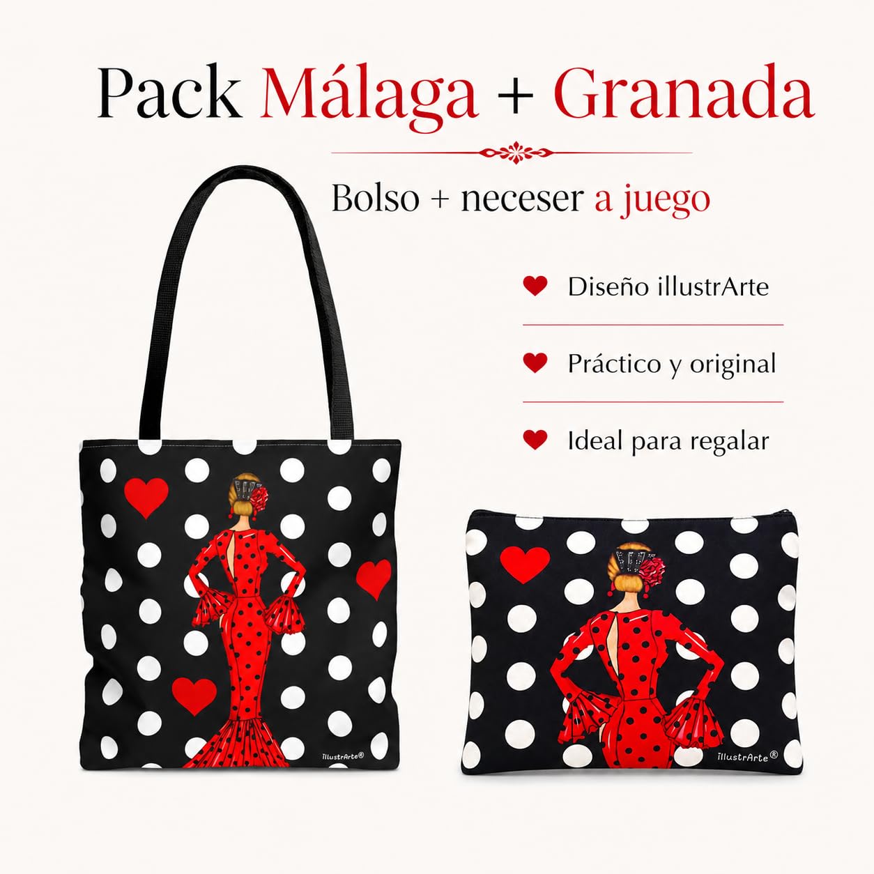 Pack Málaga + Granada María Rojo lunares – vista 2