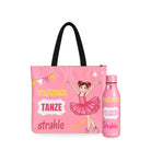 Pack Botella Térmica Bailarina + Bolsa de Ballet – diseño Marina (Träume, Tanze, Strahle)