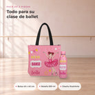 Pack Botella Térmica Bailarina + Bolsa de Ballet – diseño Marina (Rêve, Danse, Brille) – qué incluye