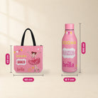 Pack Botella Térmica Bailarina + Bolsa de Ballet – diseño Marina (Sogna, Danza, Brilla) – medidas