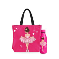 Pack Botella Térmica Bailarina + Bolsa de Ballet en Caja Regalo