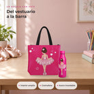 Pack Botella Térmica Bailarina + Bolsa de Ballet – diseño Tina – ambiente