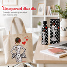 Pack botella + bolsa Cádiz María Blanco fondo negro – vista 4