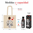 Pack botella + bolsa Cádiz María Blanco fondo negro – vista 5
