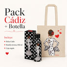 Pack botella + bolsa Cádiz María Blanco fondo negro – vista 7