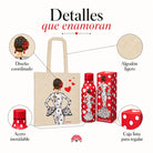 Pack botella + bolsa Cádiz María Blanco fondo rojo – vista 4