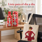 Pack botella + bolsa Cádiz María Blanco fondo rojo + María Rojo – vista 4