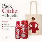 Pack botella + bolsa Cádiz María Blanco fondo rojo + María Rojo – vista 7