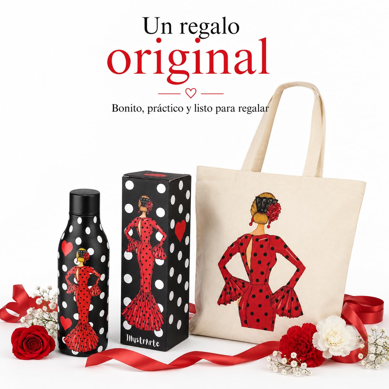 Pack botella + bolsa Cádiz María Rojo – vista 2