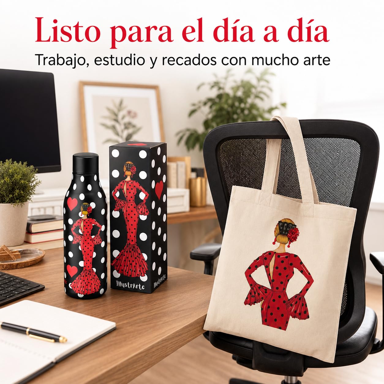 Pack botella + bolsa Cádiz María Rojo – vista 3