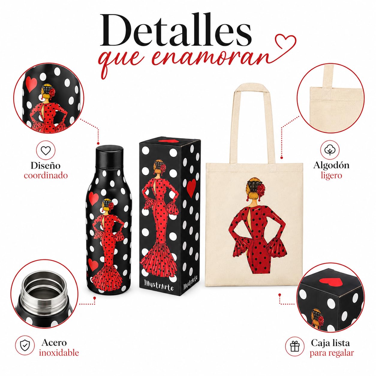 Pack botella + bolsa Cádiz María Rojo – vista 4