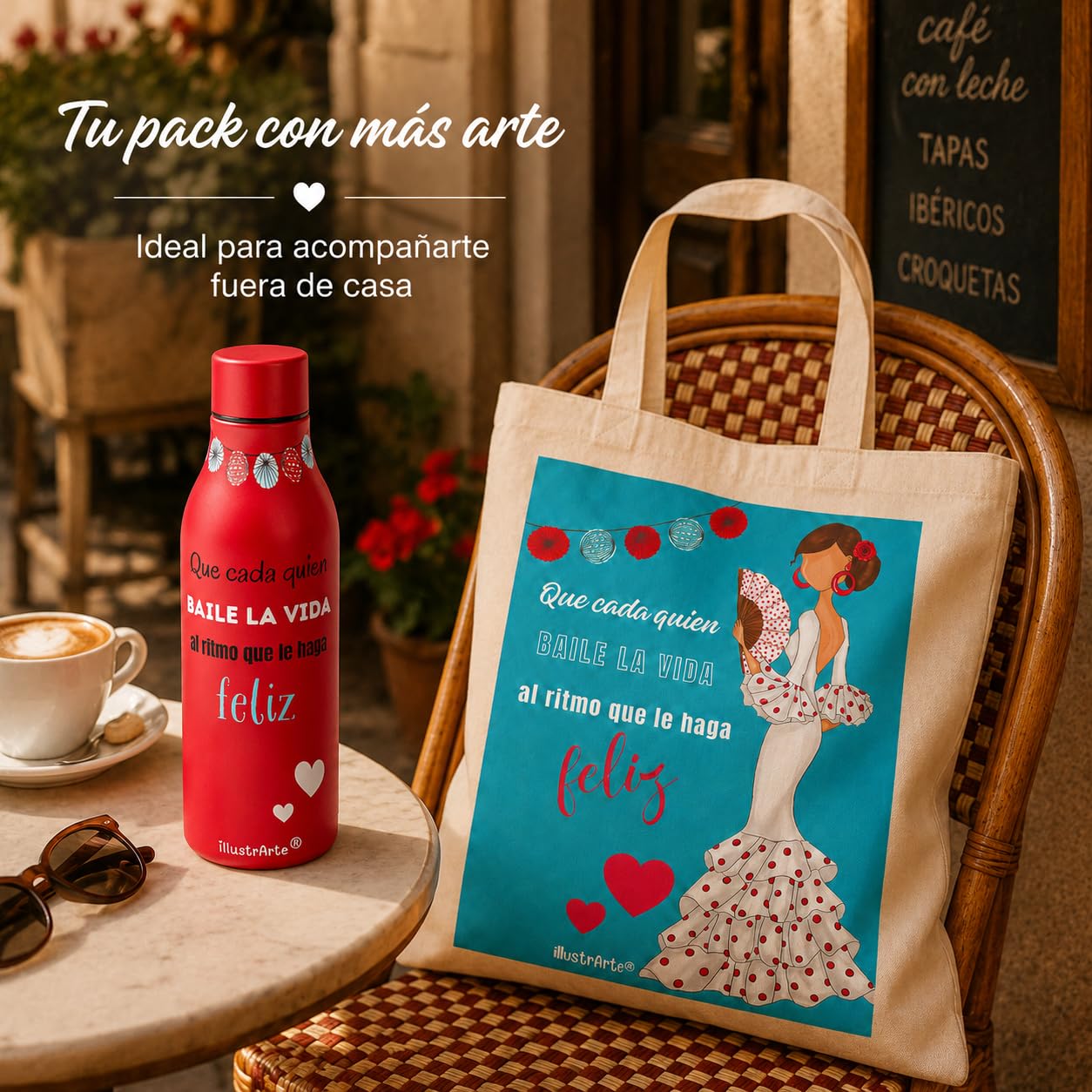 Pack botella + bolsa Cádiz Pepa Feliz – vista 4