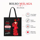 Pack botella + bolso Málaga Macarena frase – vista 5
