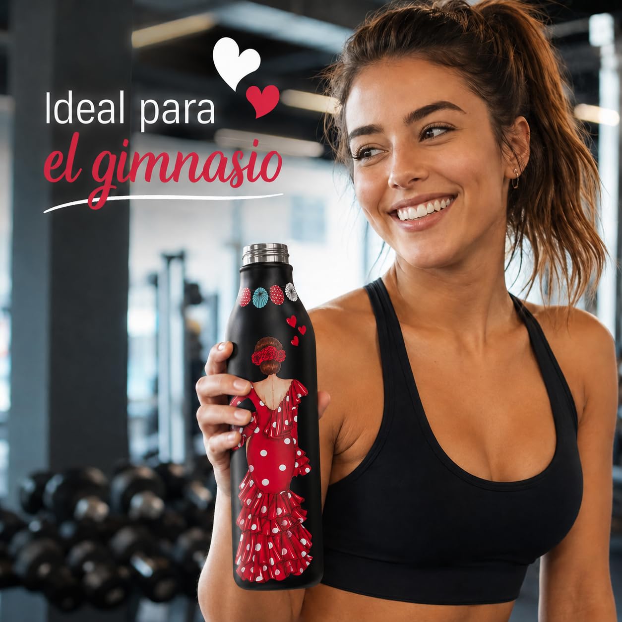 Pack botella + bolso Málaga Macarena frase – vista 7