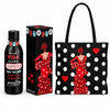 Pack botella térmica 500 ml + bolso tote Málaga 43x43 cm illustrArte – diseño Macarena con lunares