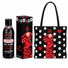 Pack botella térmica 500 ml + bolso tote Málaga 43x43 cm illustrArte – diseño Macarena con lunares