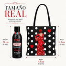 Pack botella + bolso Málaga Macarena lunares – vista 3